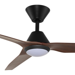 Fanco Infinity-iD DC Ceiling Fan SMART/Remote with Dimmable CCT LED Light - Black with Spotted Gum Blades 54" - Image 2