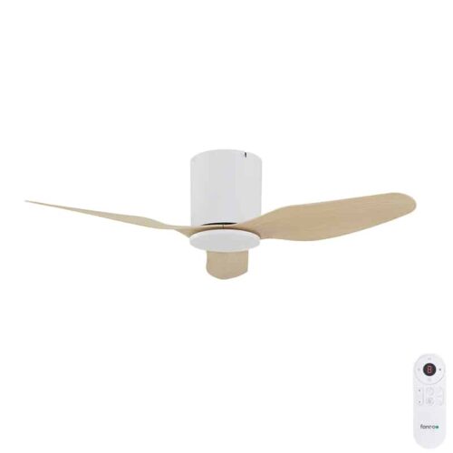studio low profile ceiling fan with beechwood blades