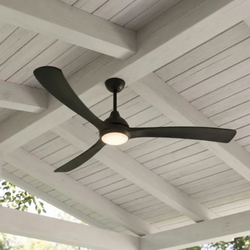 fanco-sanctuary-dc-86-inch-black-with-cct-led-light-close-up-insitu