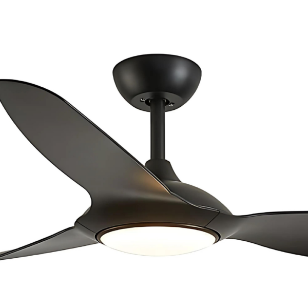 Claro Glider DC Ceiling Fan with Remote and Dimmable CCT LED - Black 52"