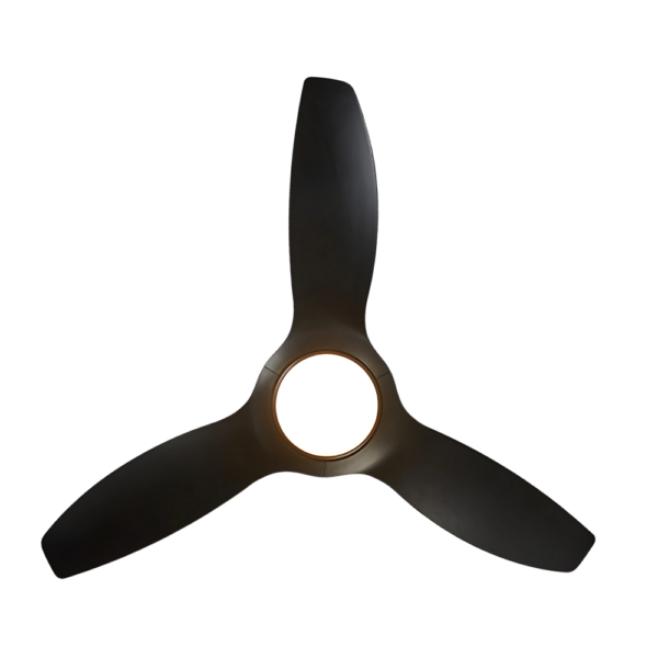 Claro Glider DC Ceiling Fan with Remote and Dimmable CCT LED - Black 52"