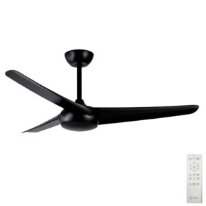 designer 3 blade ceiling fan in black