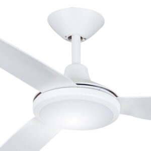 Hunter Pacific Polar V2 DC Ceiling Fan with LED Light and Wall Control - White 56″ - Image 2