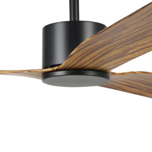 Eglo Iluka DC 60-inch Ceiling Fan with Remote Black with Timber-style Motor