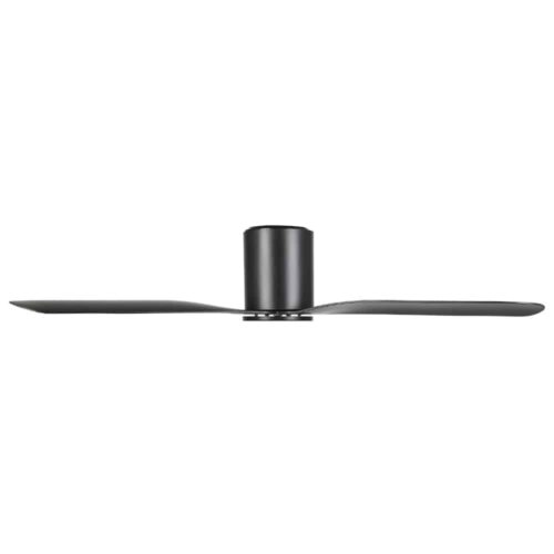 Eglo Iluka DC Low-profile Ceiling Fan Black 52-inch Side View