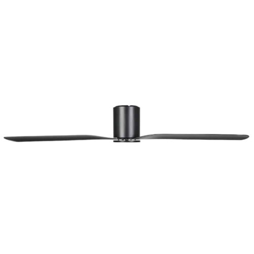 Eglo Iluka DC Low-profile Ceiling Fan Black 60-inch Side View