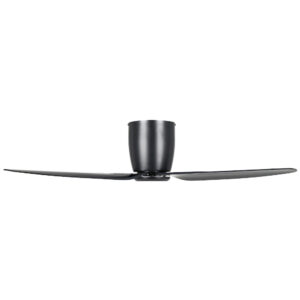 Eglo Seacliff DC Low Profile Ceiling Fan Black 44-inch Side View