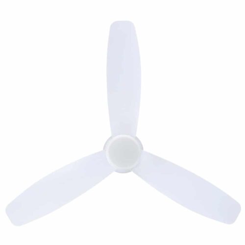 Eglo Seacliff DC Low-Profile Ceiling Fan with Dimmable CCT LED Light White 44-inch Blades