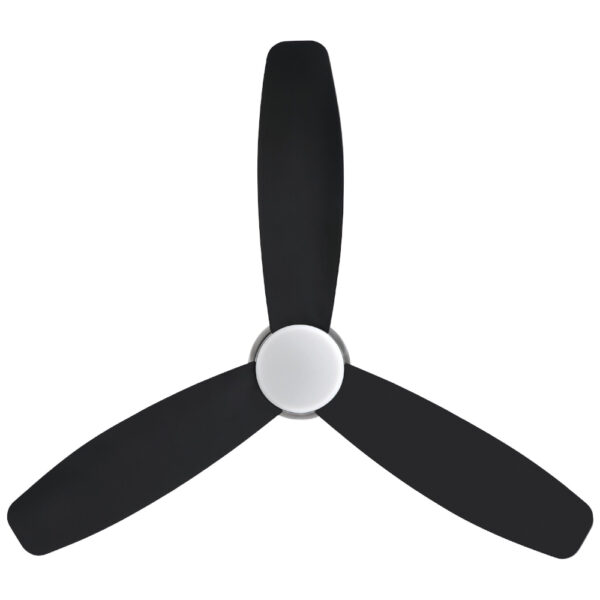 Eglo Seacliff DC Low Profile Ceiling Fan with Dimmable CCT LED Light - Black 44"