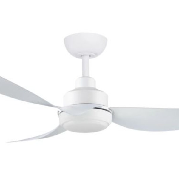 Three Sixty Trinity V3 DC Ceiling Fan with CCT LED Light - White 56"