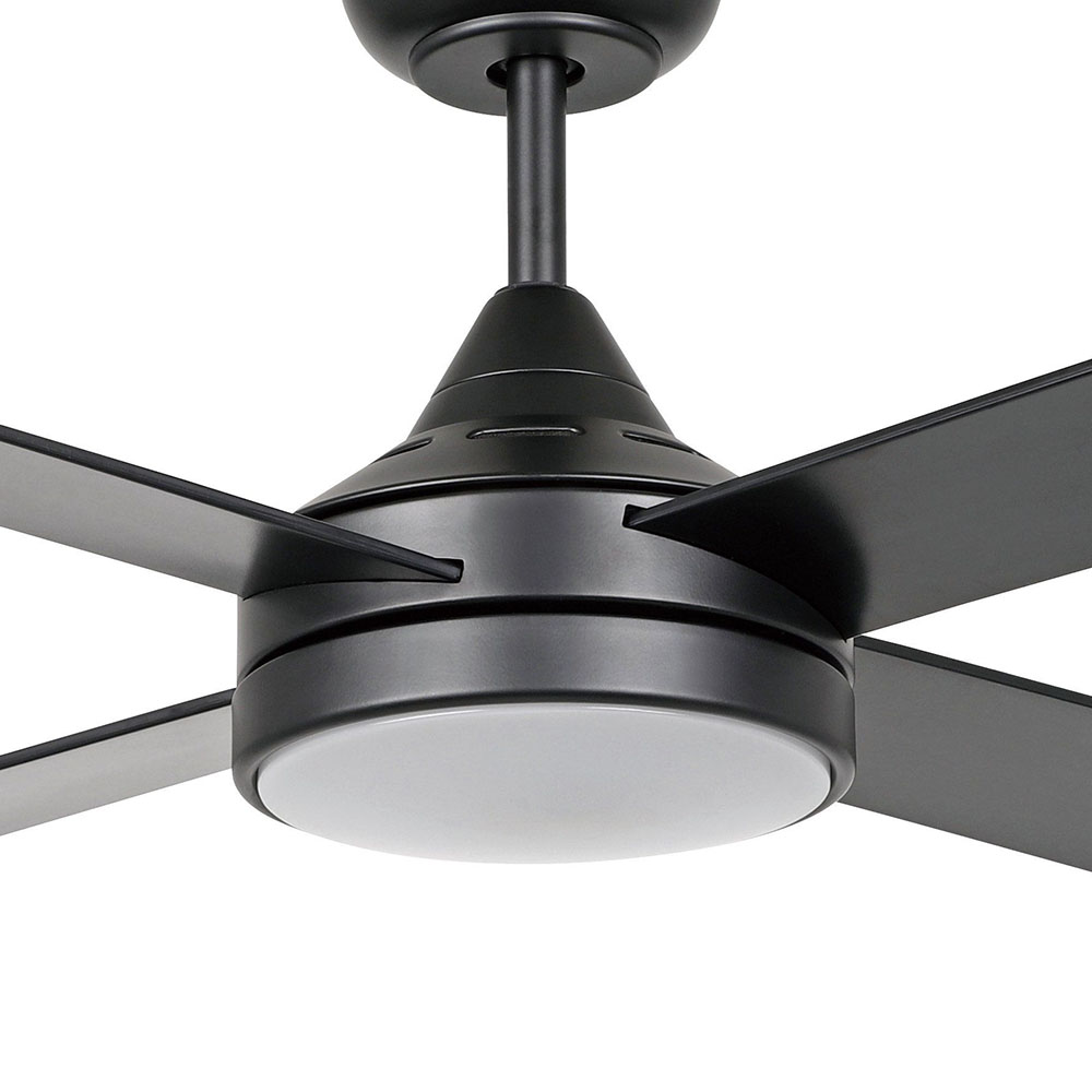 Eglo Stradbroke Cm Ceiling Fan With Led Light Black