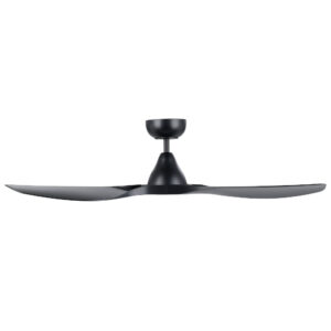 Eglo Surf DC Ceiling Fan with Remote Black 52-inch Side View