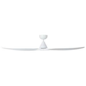 eglo surf white dc ceiling fan side view