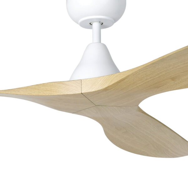 Eglo Surf DC Ceiling Fan - White with Oak Blades 60"