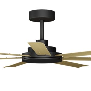 Calibo Alula SMART DC Ceiling Fan - Black with Bamboo Blades 60" - Image 2