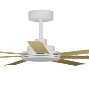 Calibo Alula SMART DC Ceiling Fan - White with Bamboo Blades 60" - Image 2