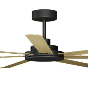 Calibo Alula SMART DC Ceiling Fan - Black with Bamboo Blades 80" - Image 2