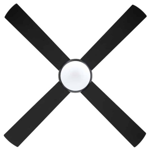 Eglo Stradbroke DC Ceiling Fan with E27 Light Black 48-inch Blades