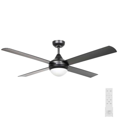 Eglo Stradbroke DC Ceiling Fan with E27 Light Black 52-inch