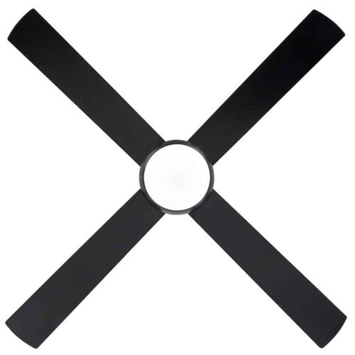 Eglo Stradbroke DC Ceiling Fan with E27 Light Black 52-inch Blades