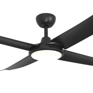 Three Sixty Flatjet 3/4/5 Blade DC Ceiling Fan with LED Light - Black 56" - Image 4