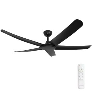 Three Sixty Flatjet 3/4/5 Blade DC Ceiling Fan - Black 56" - Image 5