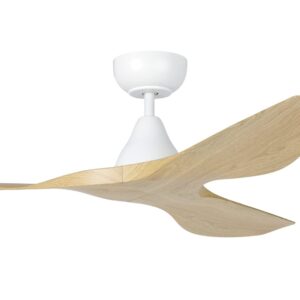 Eglo Surf SMART DC Ceiling Fan - White with Oak Blades 48" - Image 2