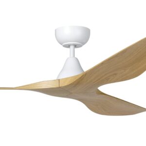 Eglo Surf SMART DC Ceiling Fan - White with Oak Blades 52" - Image 2