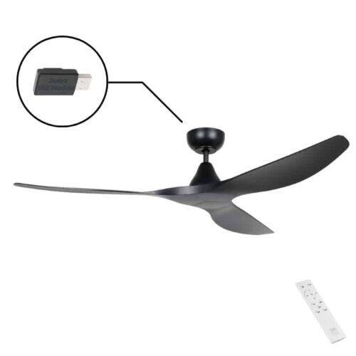 Eglo Surf SMART DC Ceiling Fan - Black 60"