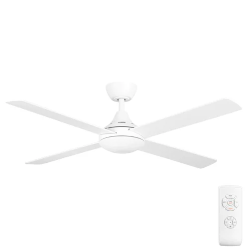 Claro Essentials Cooler AC ceiling fan with remote 52-inch in White finish