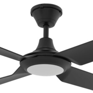 Domus Fresco IP66 DC Ceiling Fan with LED Light Black 52 inch Motor