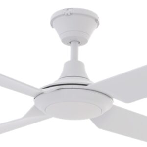 Domus Fresco IP66 DC Ceiling Fan with LED Light White 52 inch Motor