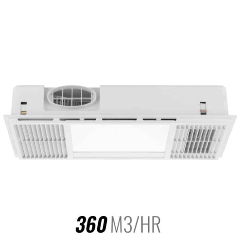 Mercator Mercury 3-in-1 Exhaust Fan with LED Light White