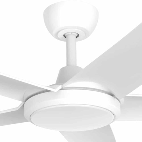 Three Sixty FlatJET 5-blade Ceiling Fan DC 52" LED White Motor