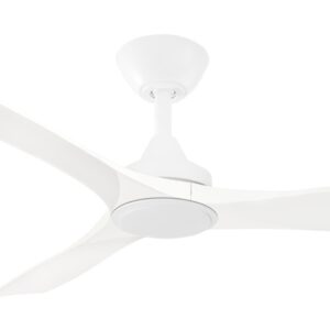 Three Sixty Spitfire DC Ceiling Fan with LED Light - White 60" - Image 2