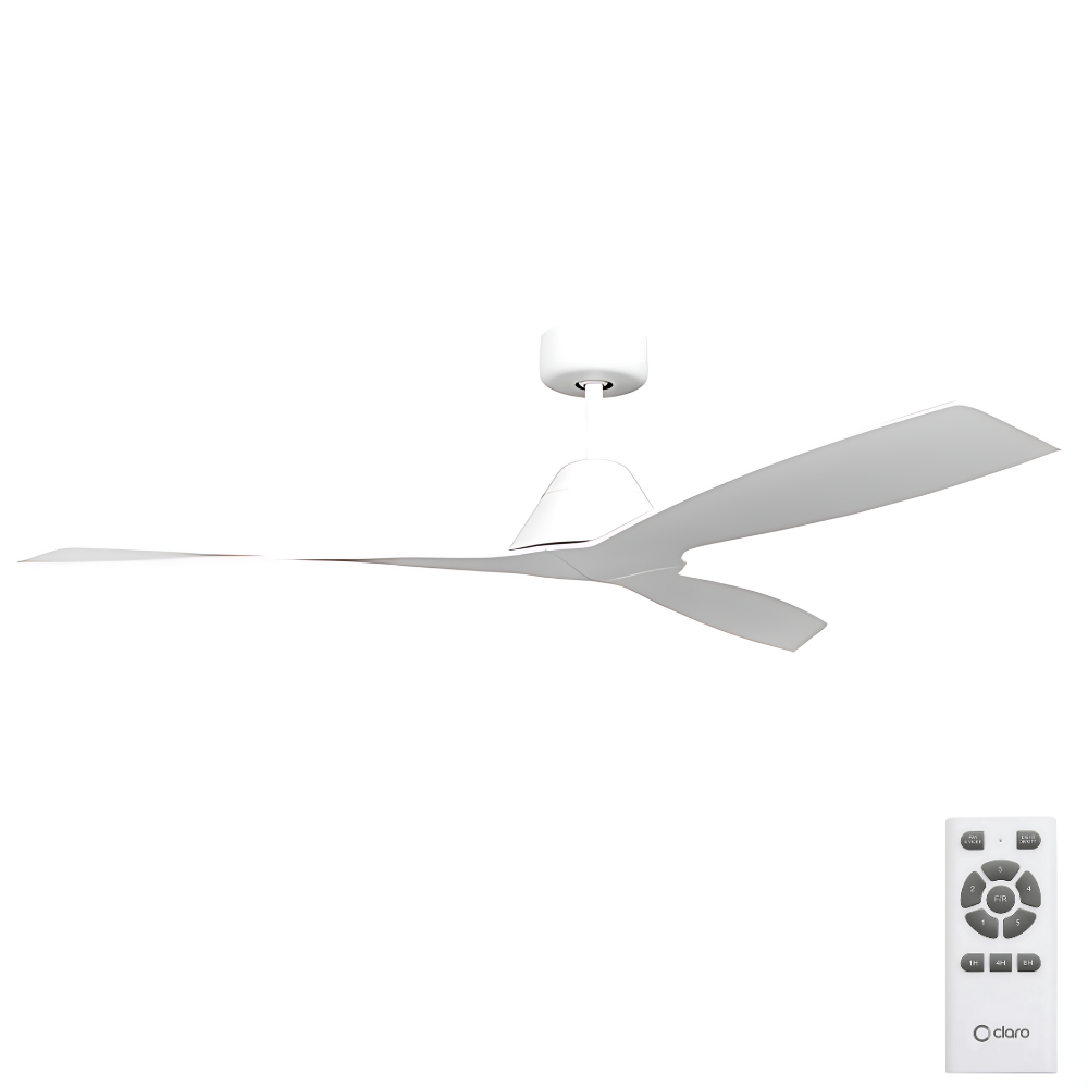 Claro Dreamer DC Ceiling Fan – White 52″