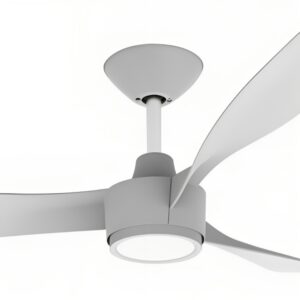 Domus Blast DC 48" Ceiling Fan with LED Light in White Motor