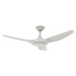 Domus Strike DC Ceiling Fan - White 48"