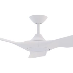 Domus Strike DC Ceiling Fan with LED Light in White 60" Motor