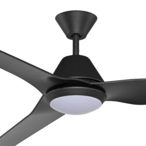 Fanco Infinity-ID DC Ceiling Fan 64-inch with LED Light Black Motor