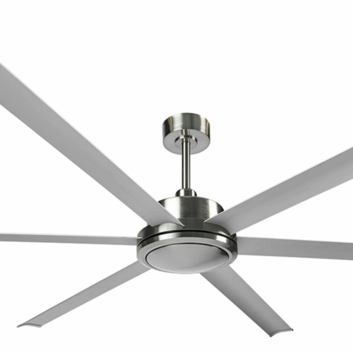 Brilliant Colossus DC Ceiling Fan 84-inch Satin Nickel Motor