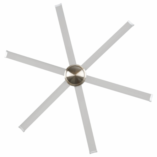 Brilliant Colossus DC Ceiling Fan 84-inch Satin Nickel No Light