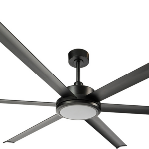 Brilliant Colossus DC Ceiling Fan with LED Light 84-inch Matt Black Motor