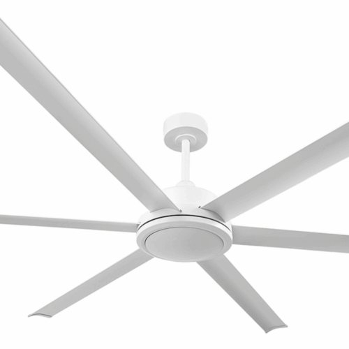 Brilliant Colossus DC Ceiling Fan with LED Light 84-inch White Motor