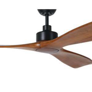 Eglo Currumbin DC Ceiling Fan - Black with Merbau Blades 80" - Image 2