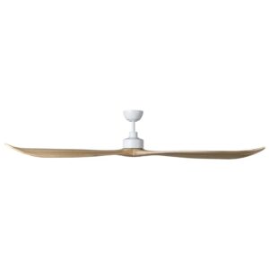 Eglo Currumbin DC Ceiling Fan - White with Natural Blades 100" - Image 3