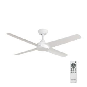 Three Sixty Ambience Uplight DC Ceiling Fan - White 52" - Image 2