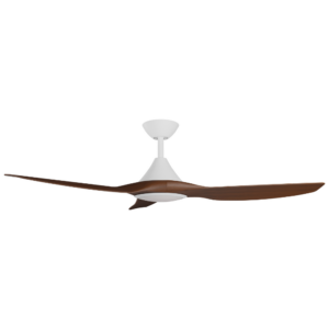 Calibo CloudFan SMART DC Ceiling Fan with LED Light - White with Koa Blades 48" - Image 4