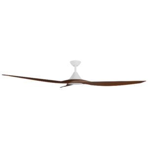 Calibo CloudFan SMART DC Ceiling Fan - White with Koa Blades 52" - Image 2