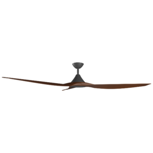 Calibo CloudFan SMART DC Ceiling Fan - Black with Koa Blades 52" - Image 2